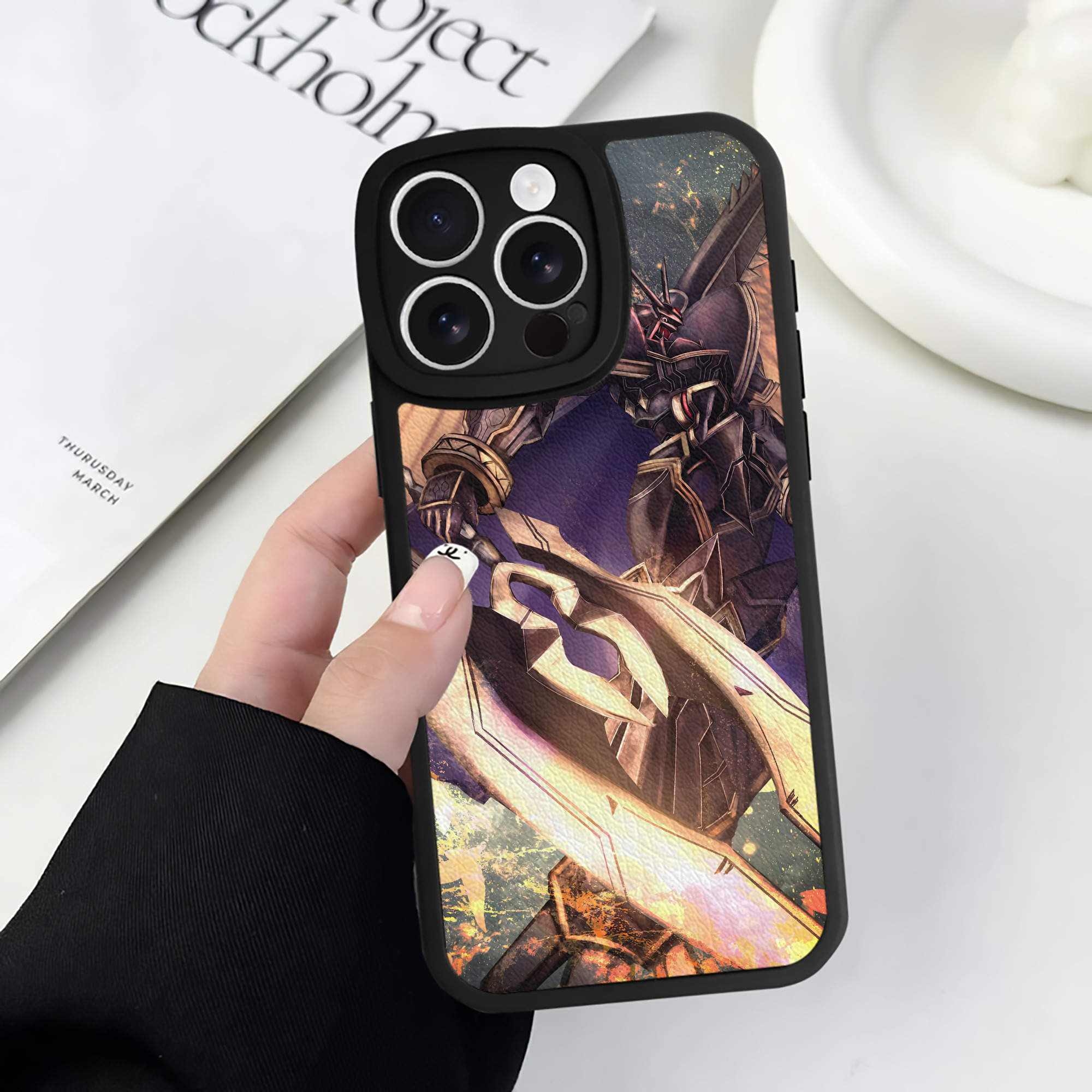 （画像用） Digimon デジタルモンスター/デジモン 【iPhone 16シリーズ対応】シリコンスマホケース（レザー調） 材質：シリコン